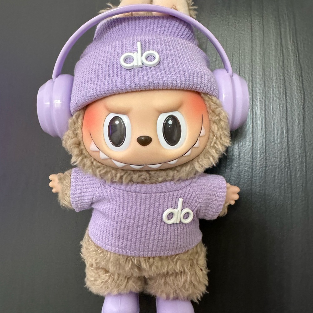 Purple Alo Outfit Set for Labubu